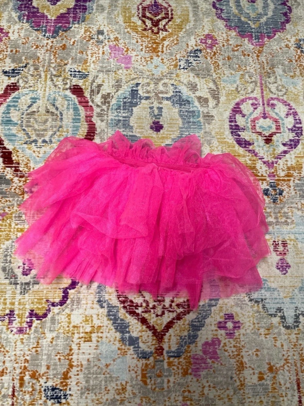 Pink tulle tutu skirt OS